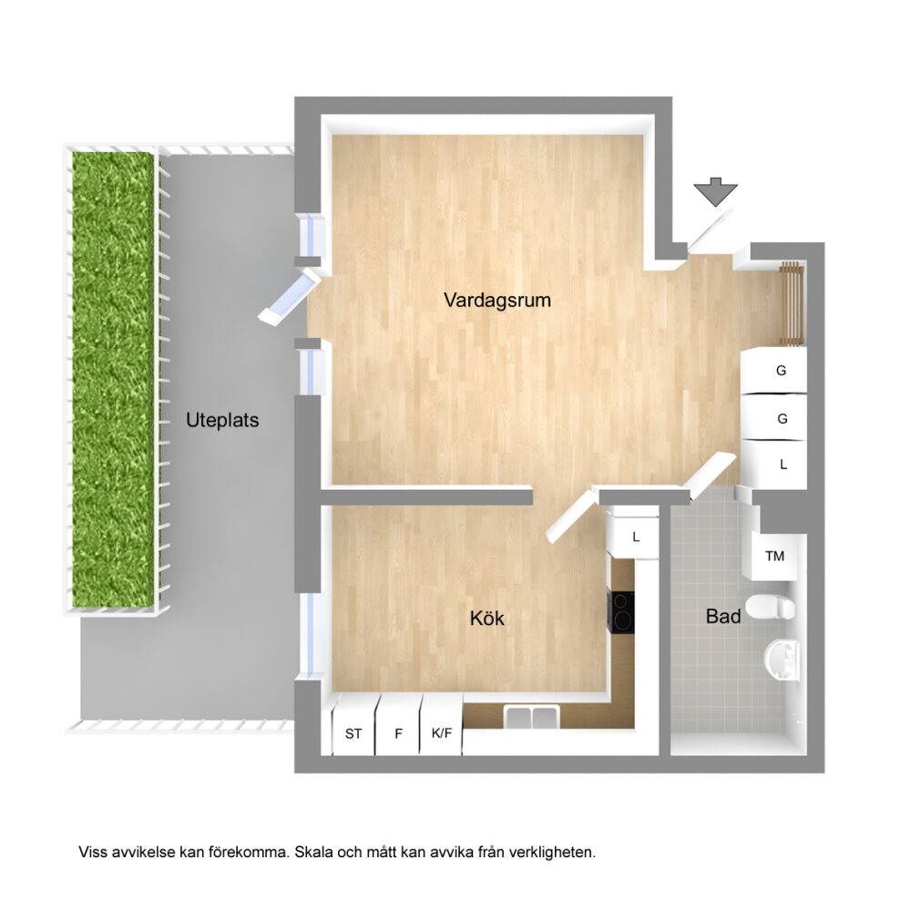 1 rum Lägenhet på Trekantsgatan 6 Haga Karlstads kommun - bild 21