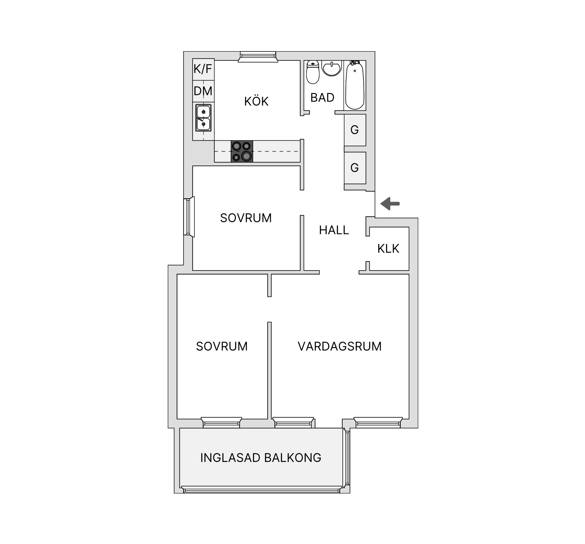 3 rum Lägenhet på Östra Ansgarigatan 95E Limhamn Malmö kommun - bild 16