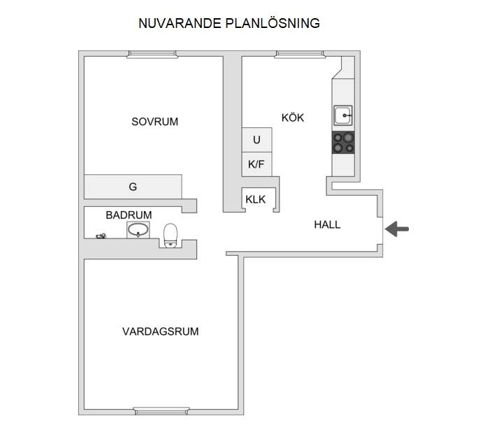 2 rum Lägenhet på Karlbergsvägen 29A Vasastan Odenplan Stockholms kommun - bild 18
