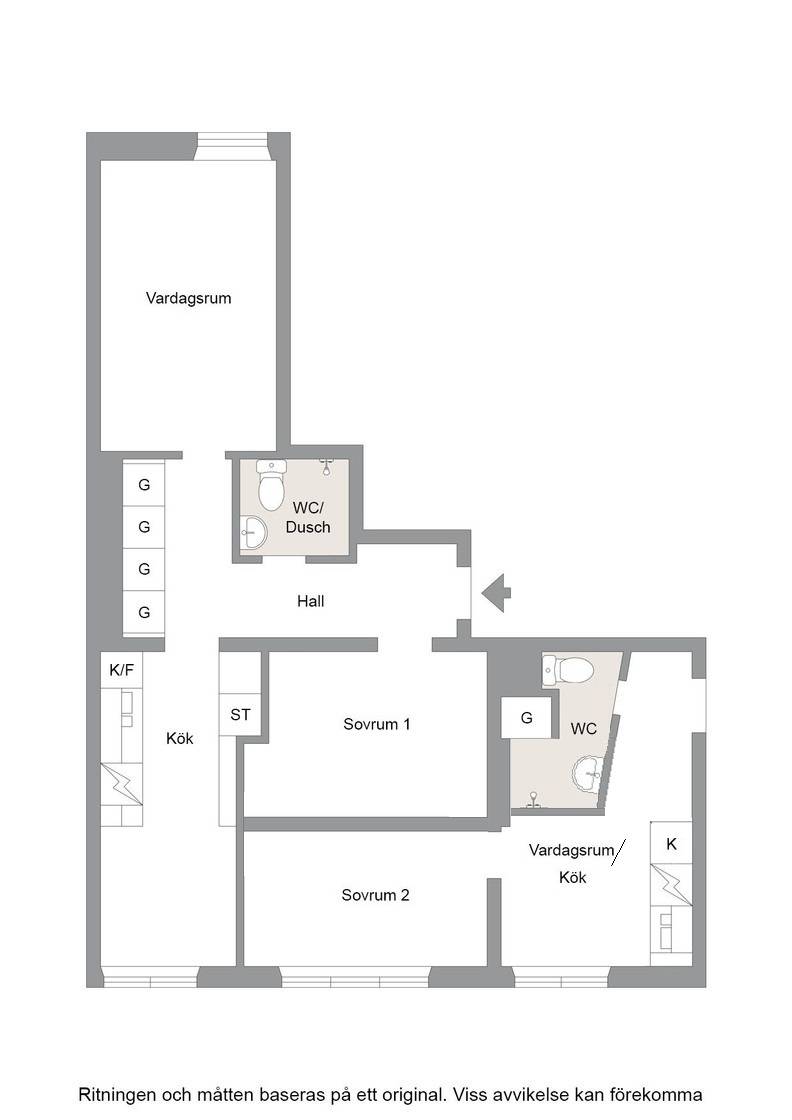 3 rum Lägenhet på Norra Kungsgatan 35 A Centrum Gävle kommun - bild 19