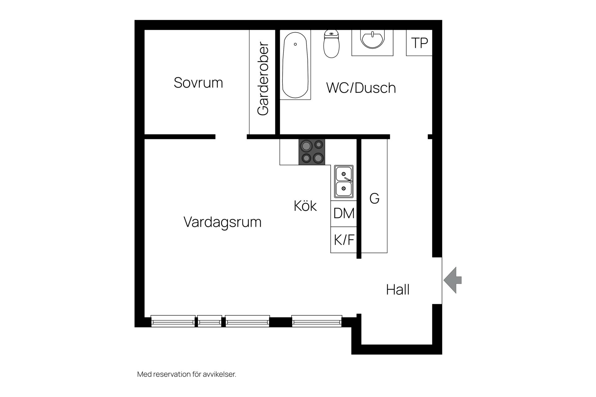1.5 rum Lägenhet på Hammarby Kaj 42 Hammarby Sjöstad Stockholms kommun - bild 13