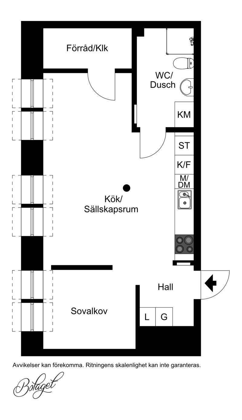 1.5 rum Lägenhet på Lilla Varvsgatan 29A Västra Hamnen Malmö kommun - bild 22