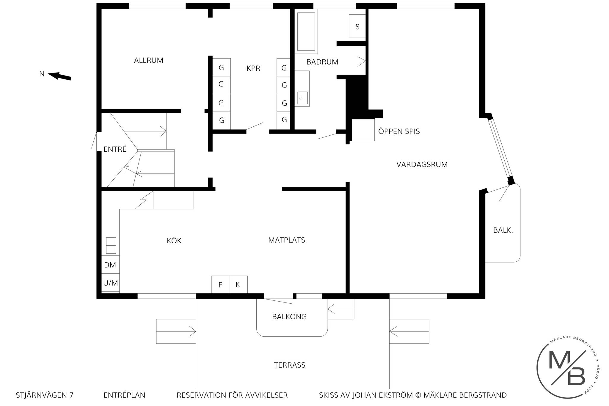 7 rum Villa på Stjärnvägen 7 Öster Växjö kommun - bild 61