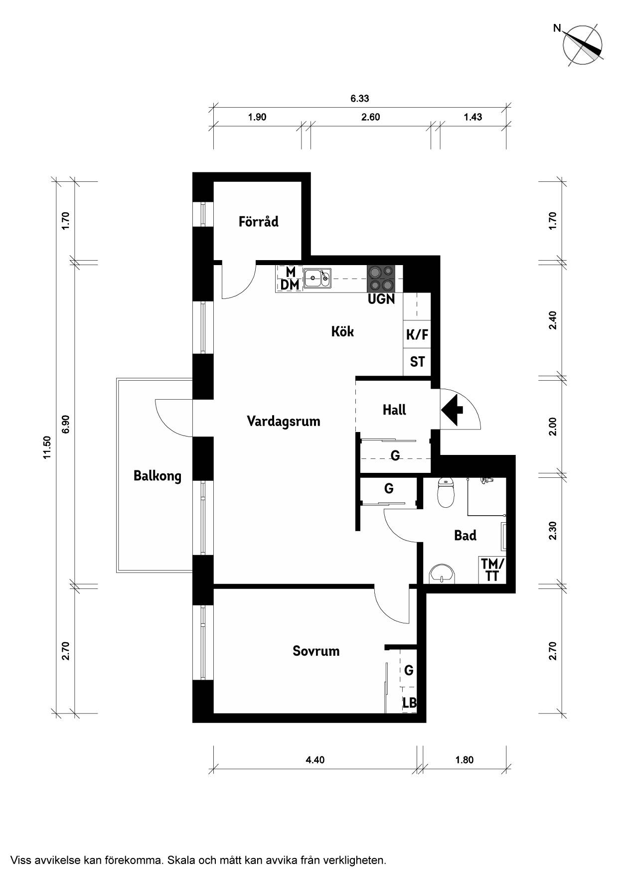 2.5 rum Lägenhet på Margit Halls Gata 55 Kviberg Göteborgs kommun - bild 18