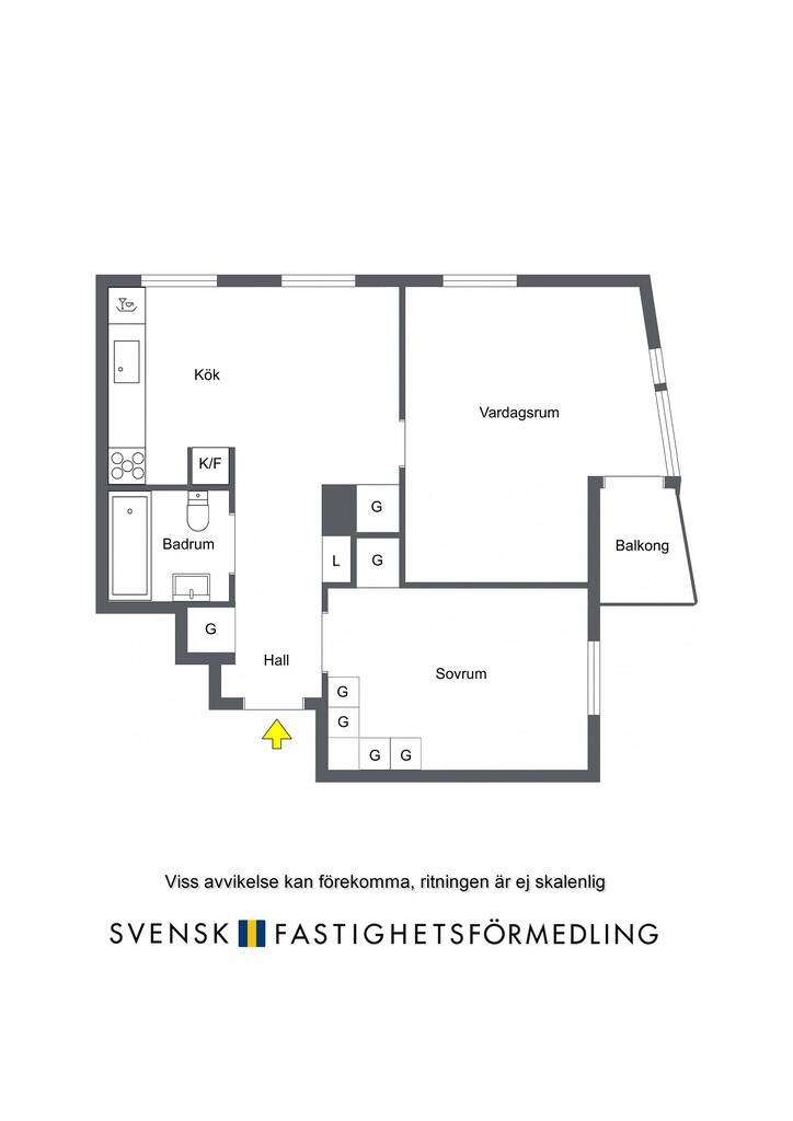 2 rum Lägenhet på Vänskapsvägen 49, 1tr Stora Essingen Stockholms kommun - bild 18
