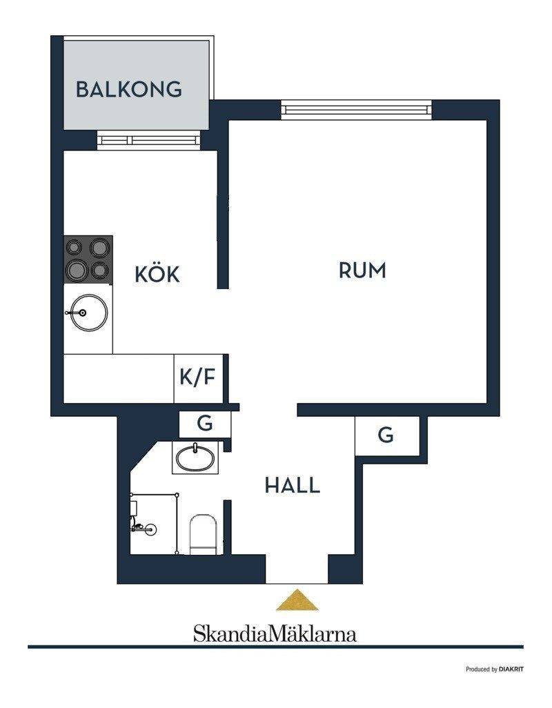 1 rum Lägenhet på Kungsklippan 20, 2tr Kungsholmen Stockholms kommun - bild 23