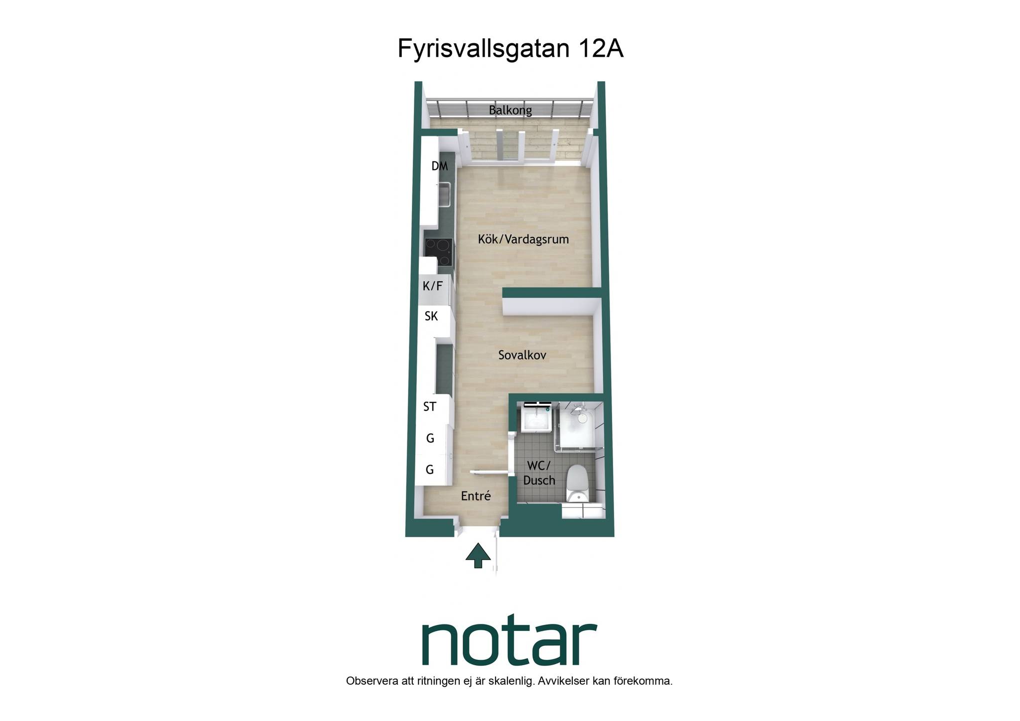 1 rum Lägenhet på Fyrisvallsgatan 12A Norra Luthagen Uppsala kommun - bild 22