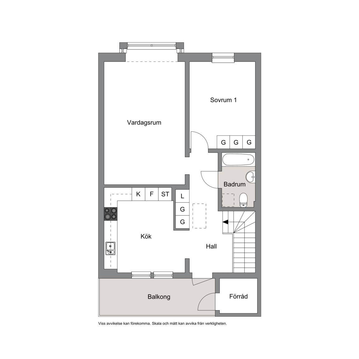 2 rum Lägenhet på Kyrkoesplanaden 69 Nybro Centralt Nybro kommun - bild 16