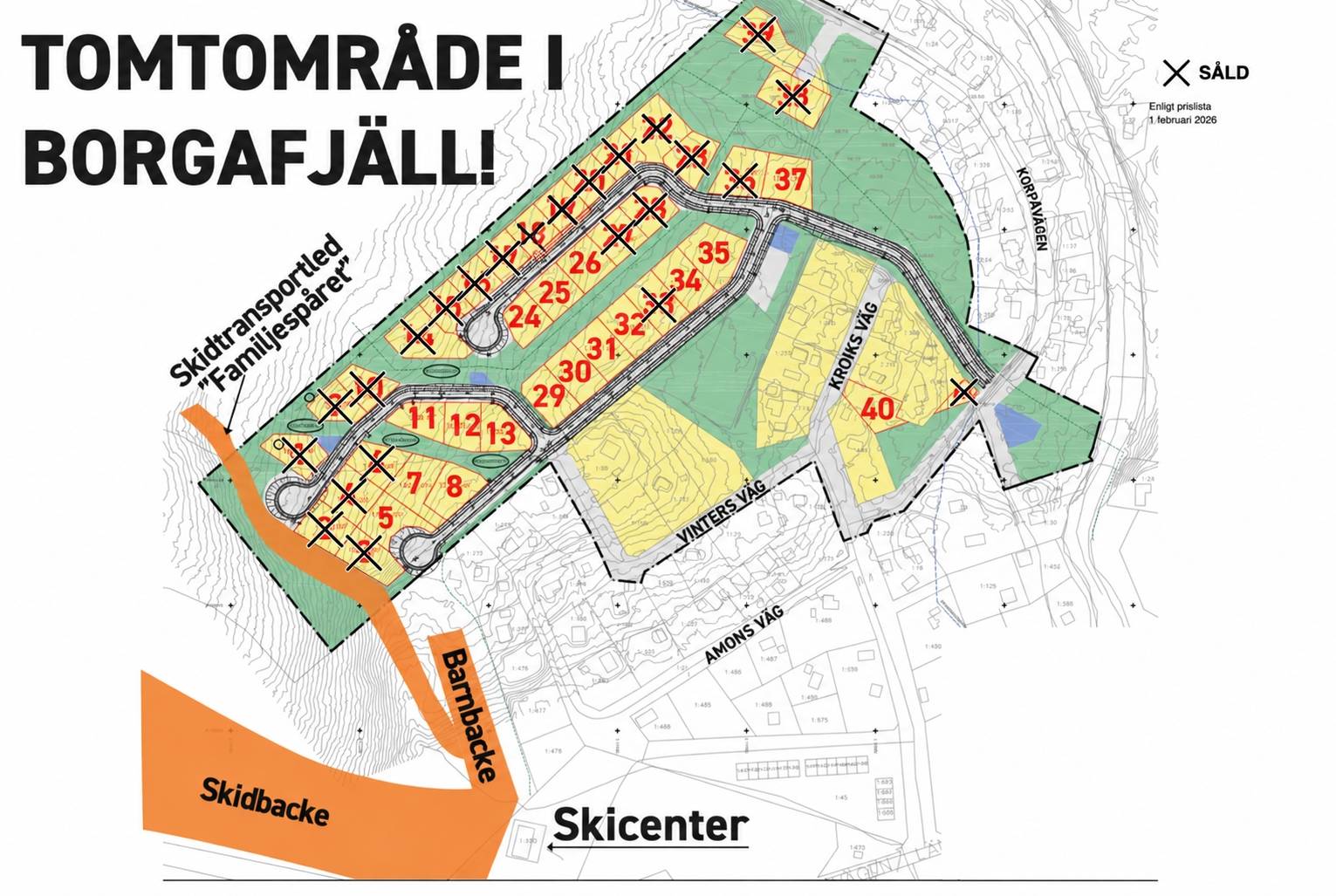 tomt på Mannes väg 2 Borgafjäll, Dorotea kommun - bild 3
