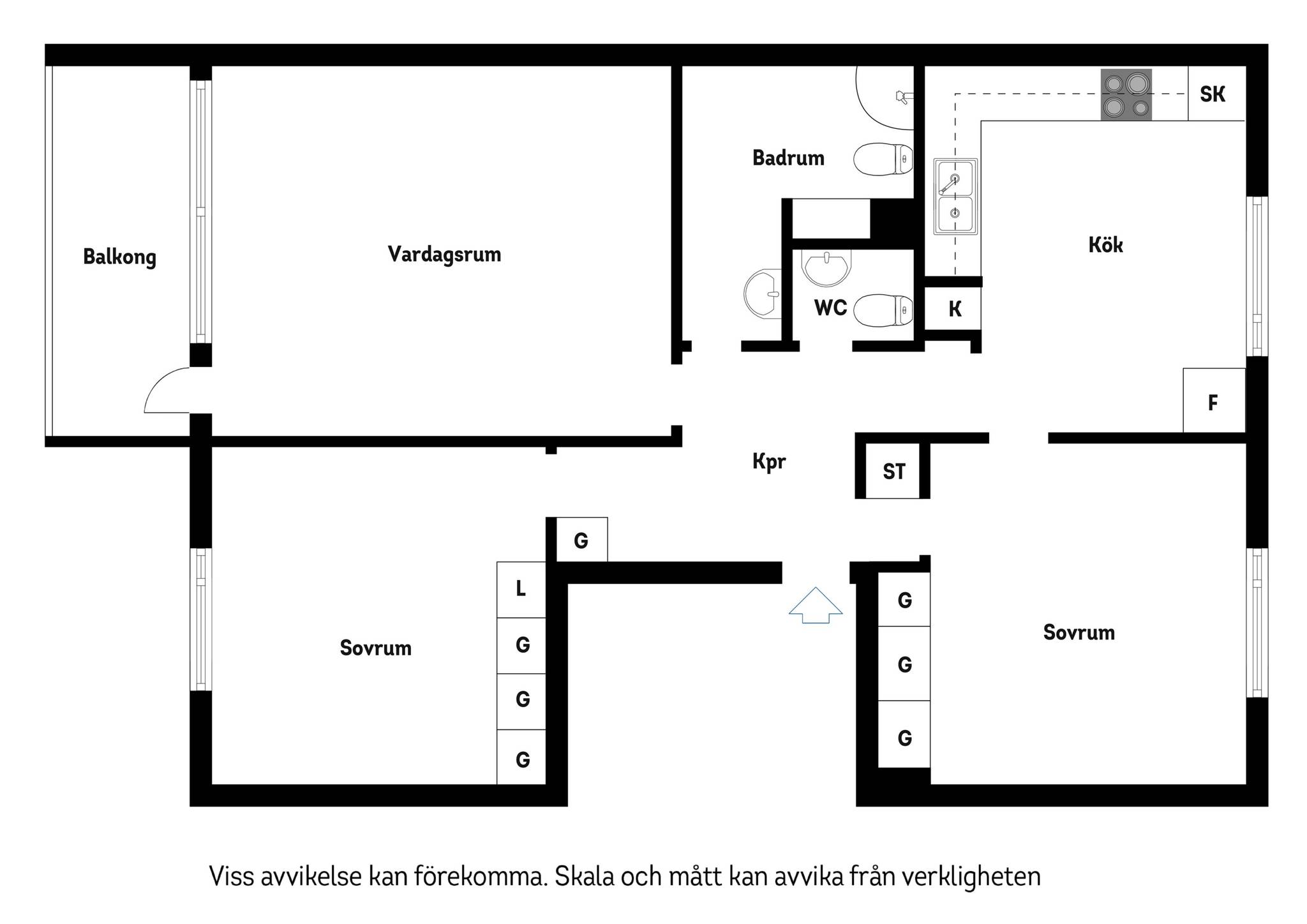 3 rum Lägenhet på Jonstorpsvägen 24 Huvudsta Solna kommun - bild 26