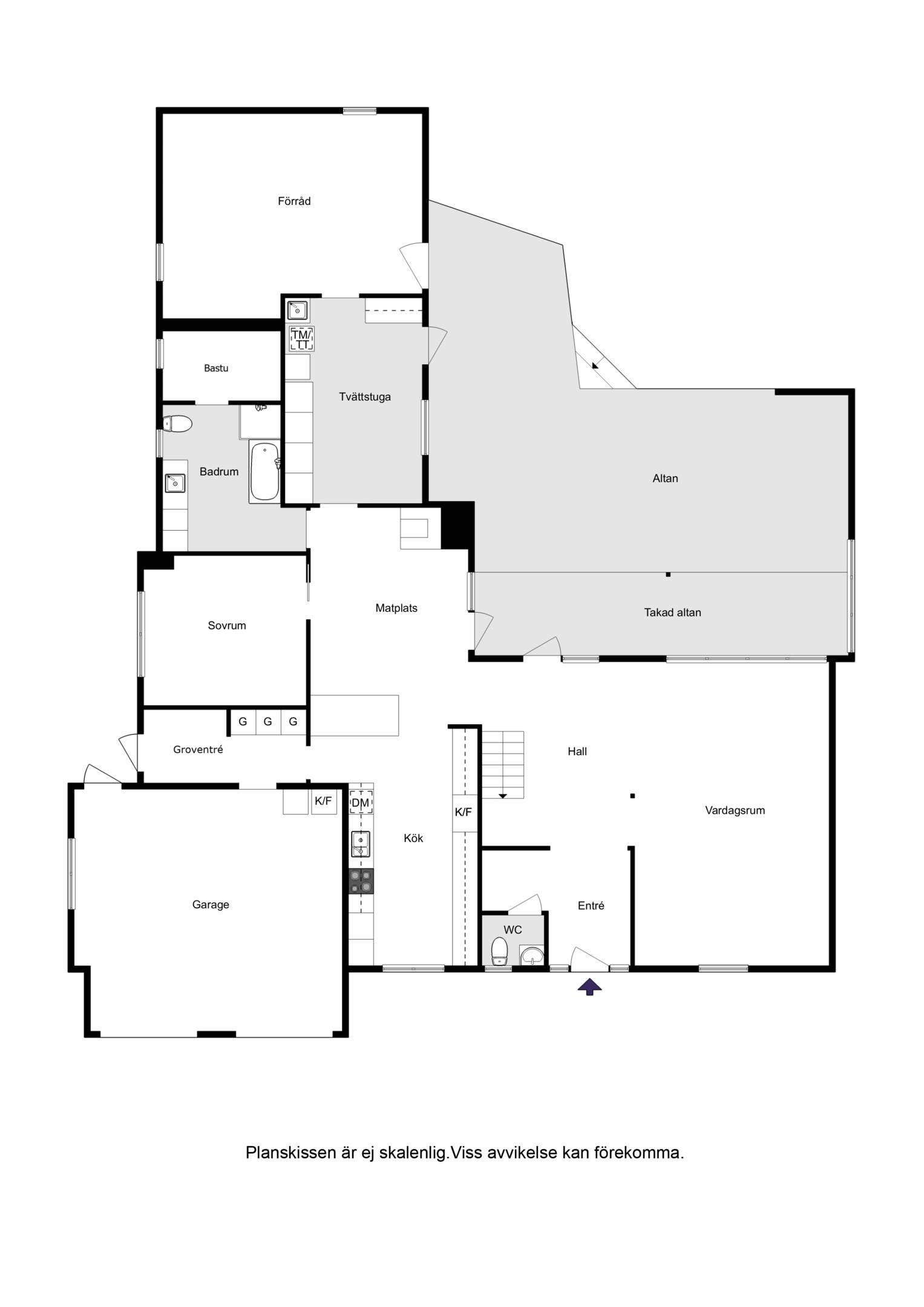 5 rum Villa på Kattegattsvägen 3 Frösakull Halmstads kommun - bild 38