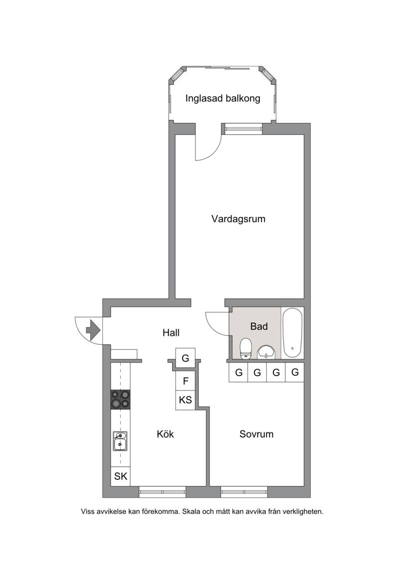 2 rum Lägenhet på Djupegatan 28B Hudiksvall Hudiksvalls kommun - bild 17