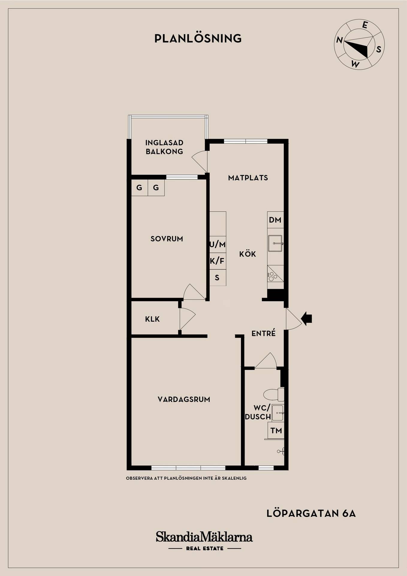 2 rum Lägenhet på Löpargatan 6A Västra Fäladen Landskrona kommun - bild 18