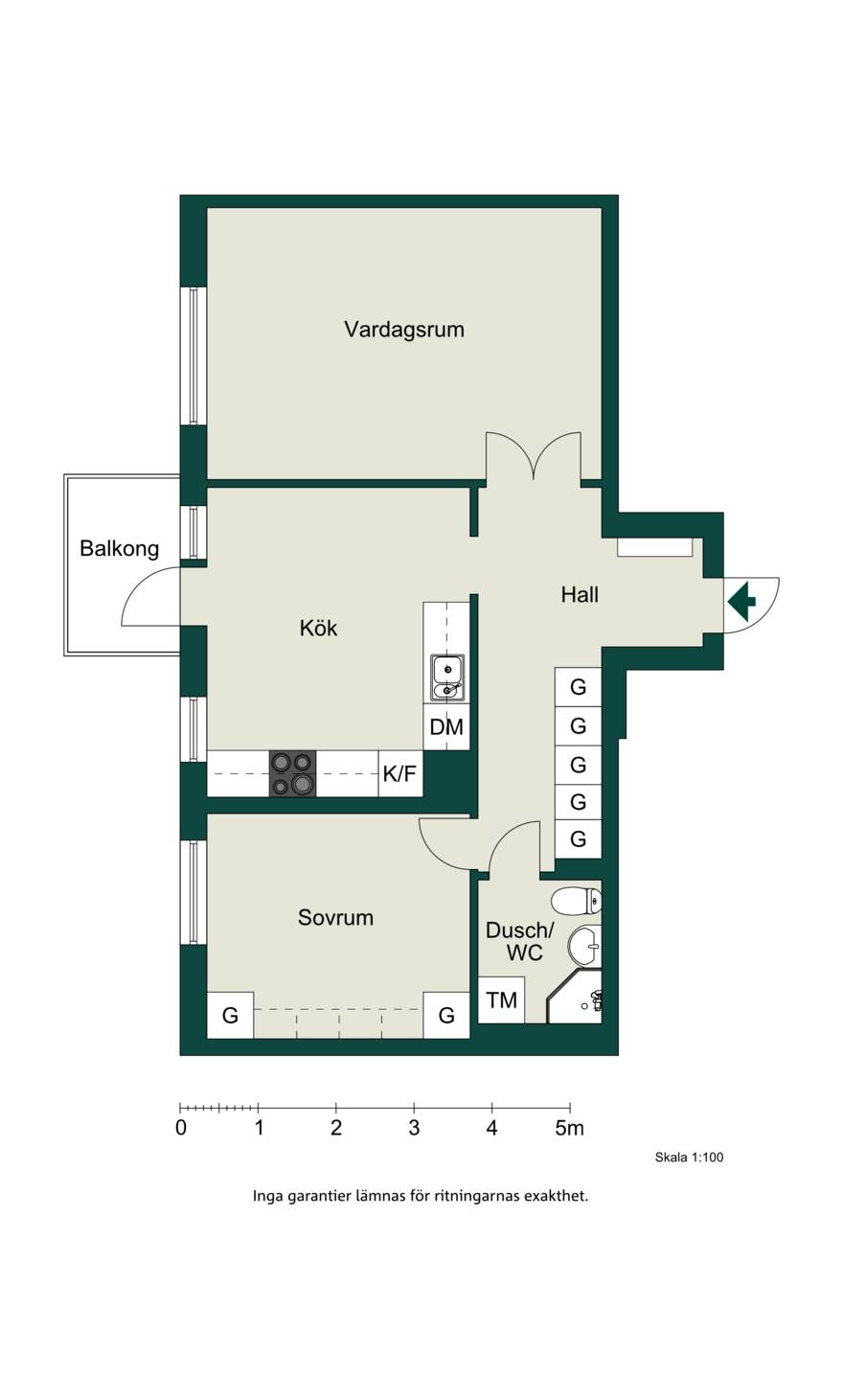 2 rum Lägenhet på Banérgatan 7C Funkabo Kalmar kommun - bild 24