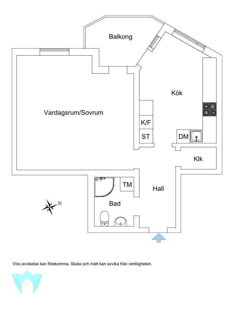 1 rum Lägenhet på Lagmansvägen 29 Huddinge Huddinge kommun - bild 9
