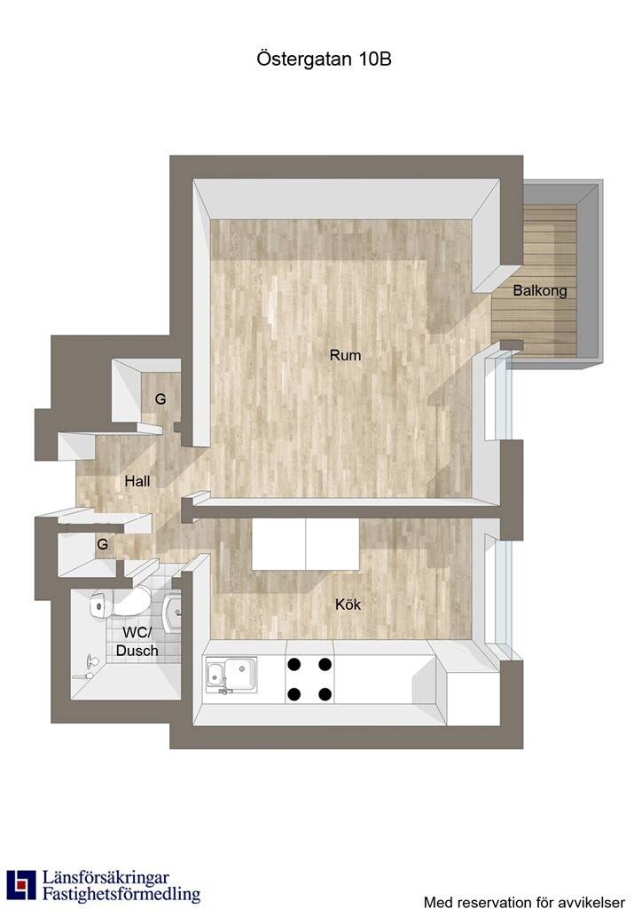 1 rum Lägenhet på Östergatan 10B Pantarholmen Karlskrona kommun - bild 18