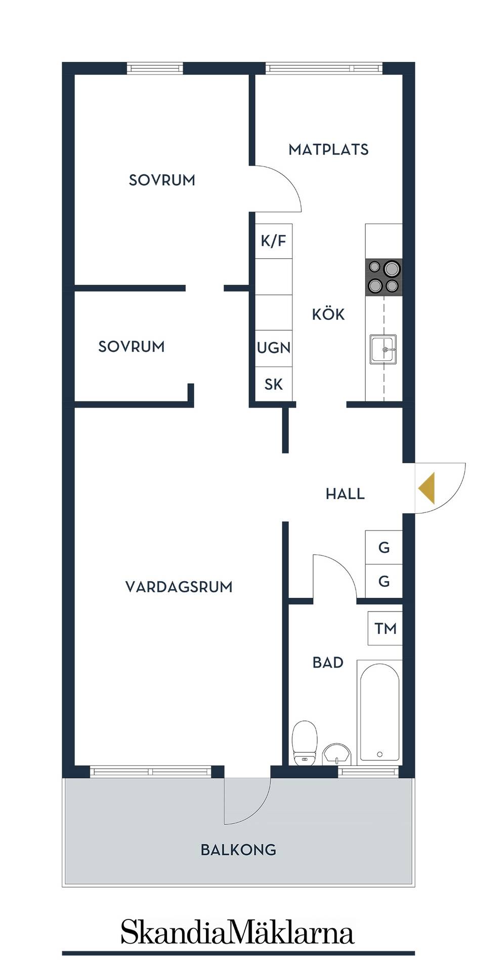 2 rum Lägenhet på Holmvägen 46 Centrala Väsby Upplands Väsby kommun - bild 18