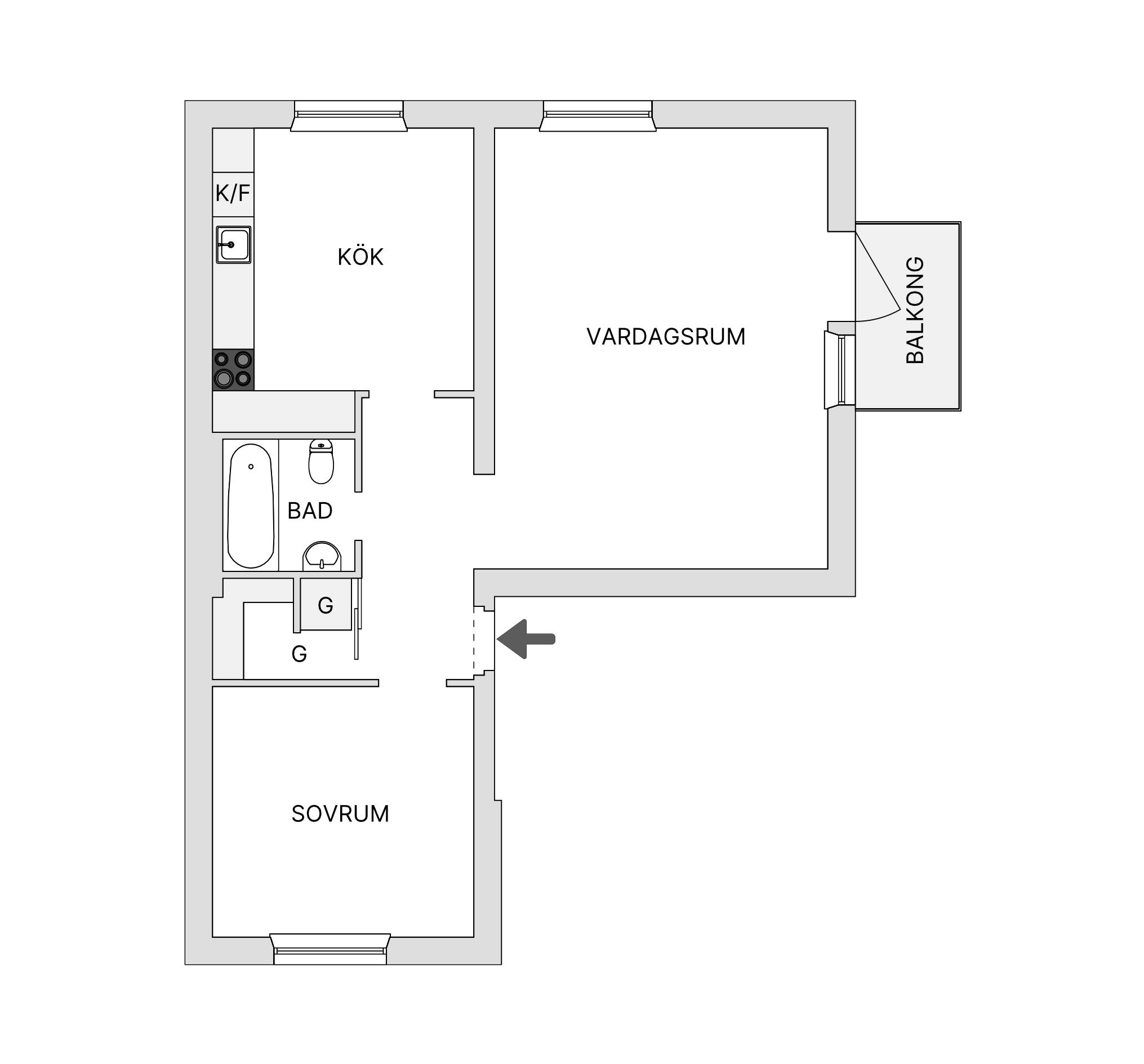 2 rum Lägenhet på Vitemöllegatan 7F Nobeltorget/Annelund Malmö kommun - bild 27