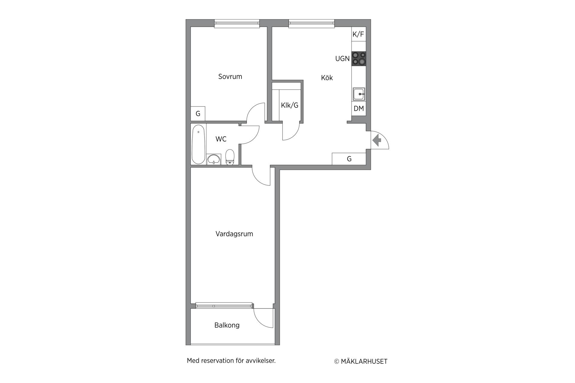 2 rum Lägenhet på Svartå Bangata 8 A Örnsro Örebro kommun - bild 14