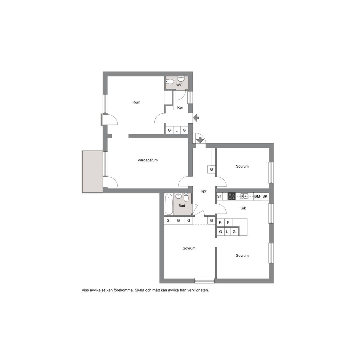 4 rum Lägenhet på Vintergatan 24B Skelleftehamn Skellefteå kommun - bild 17