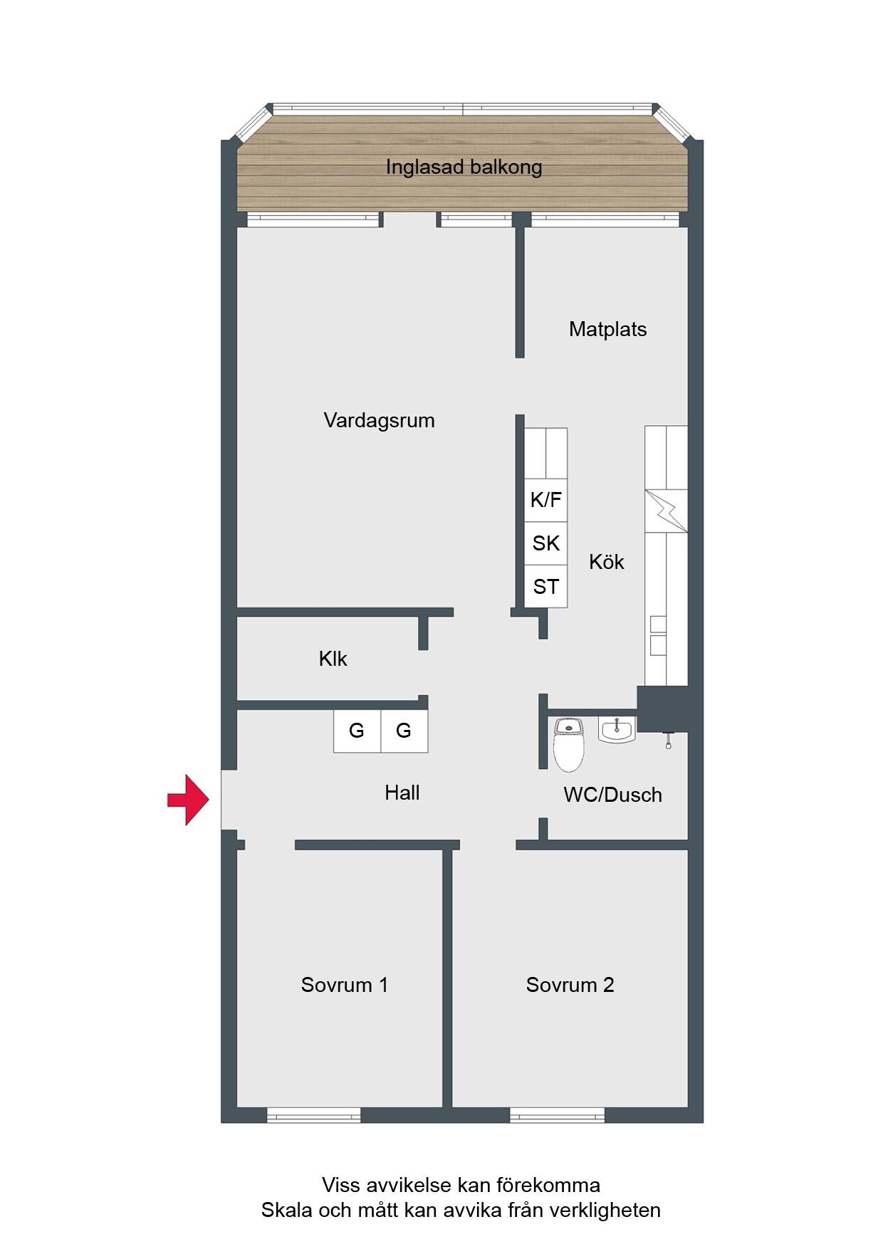 3 rum Lägenhet på De Wijks väg 12 B Centralt Finspångs kommun - bild 15