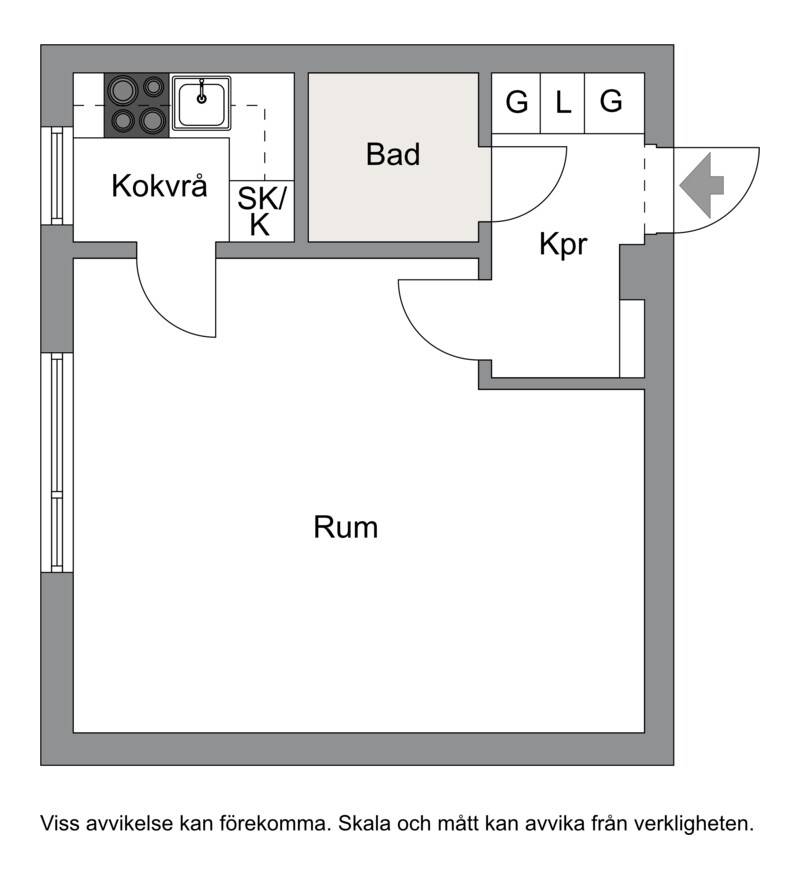 1 rum Lägenhet på Skaraborgsgatan 44A Skara Skara kommun - bild 17