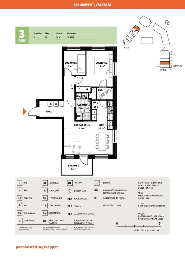 3 rum Lägenhet på Poseidongatan 9 Öster Mälarstrand Västerås kommun - bild 22