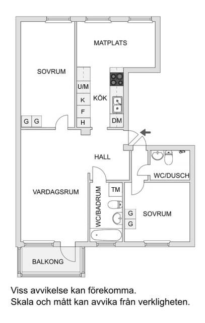 3 rum Lägenhet på Bollmoravägen 156 Tyresö Centrum Tyresö kommun - bild 16