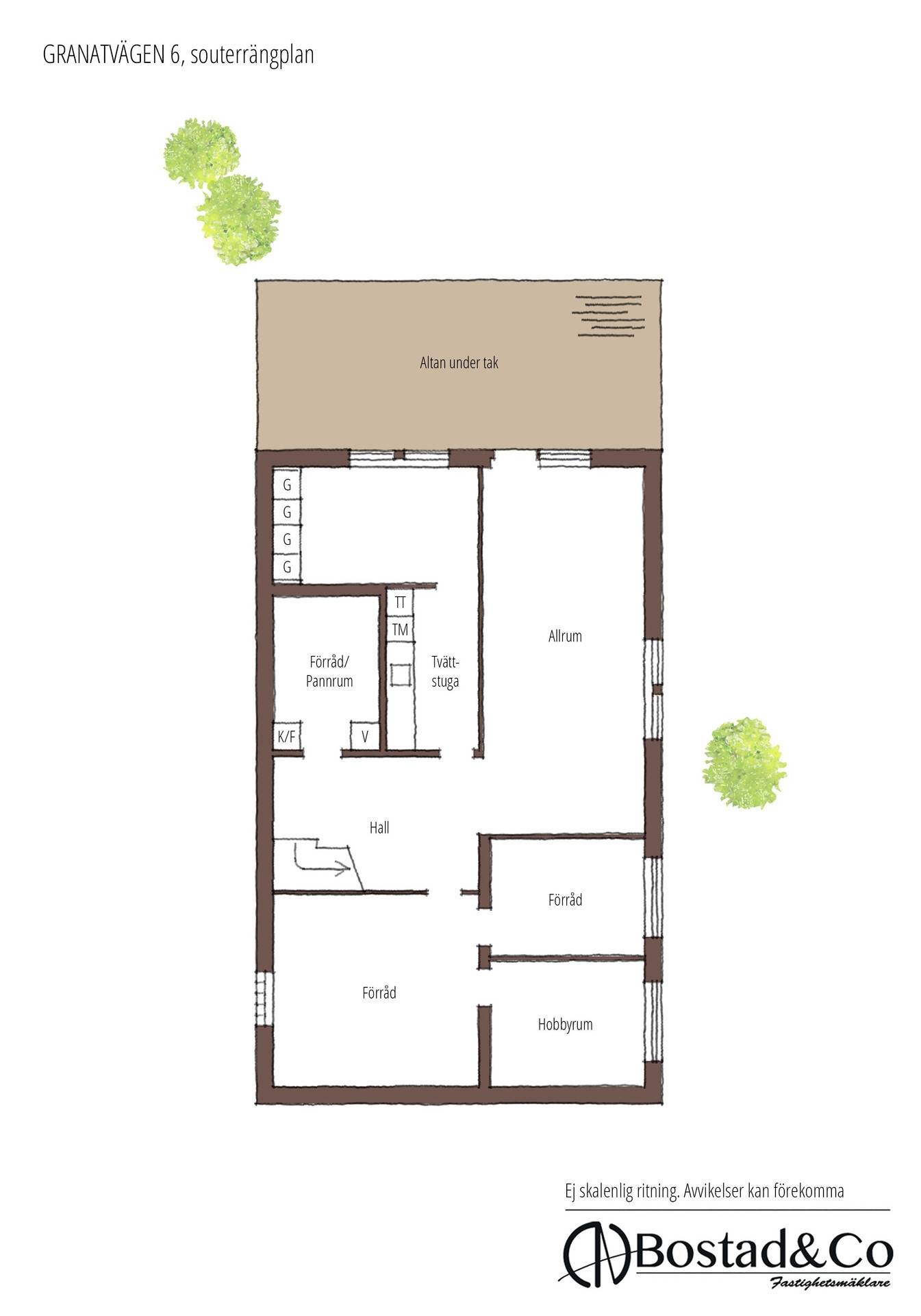 5 rum Villa på Granatvägen 6 Skipås Halmstads kommun - bild 48