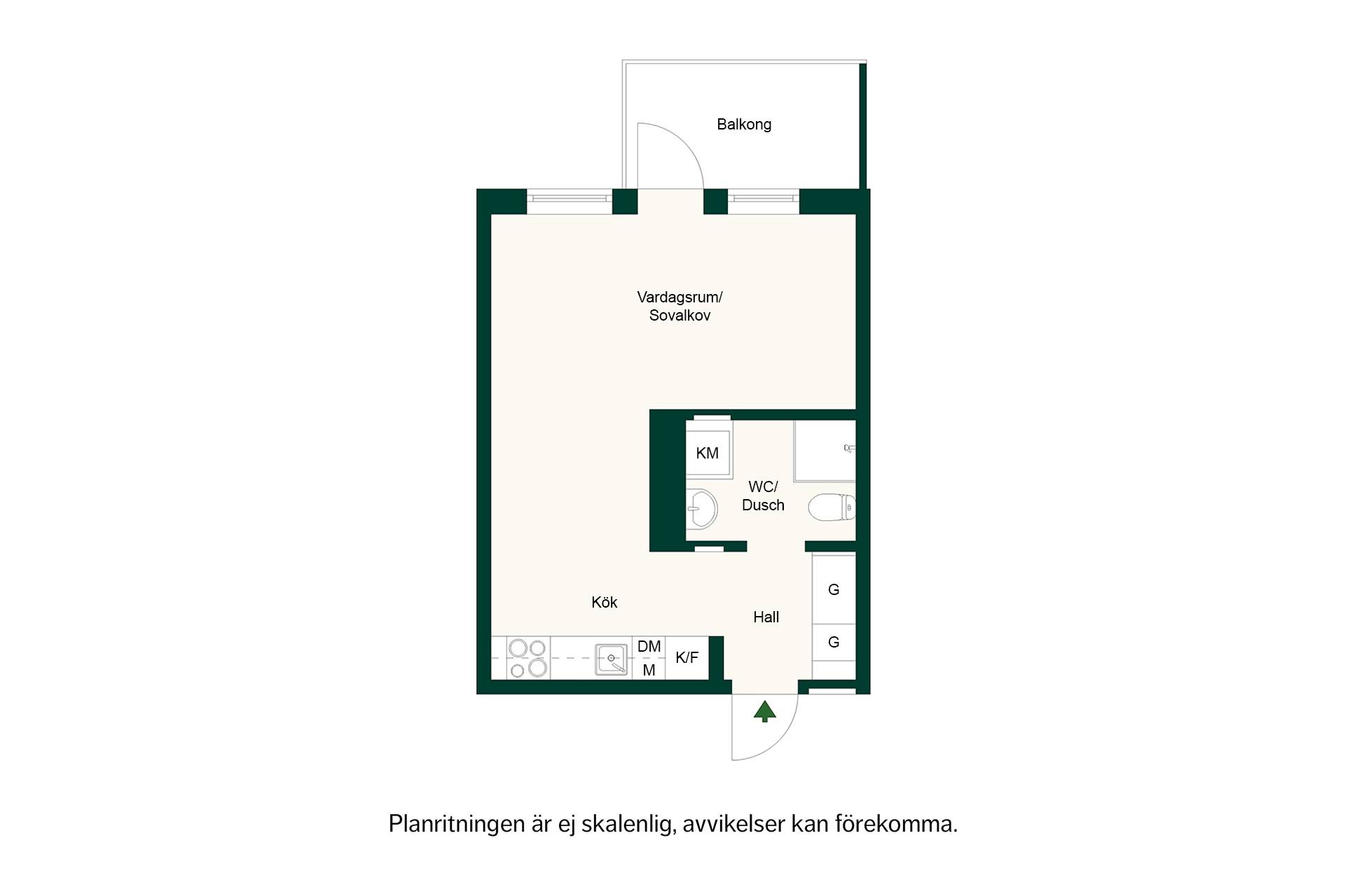 1 rum Lägenhet på Virkesvägen 7B Hammarby Sjöstad Stockholms kommun - bild 34