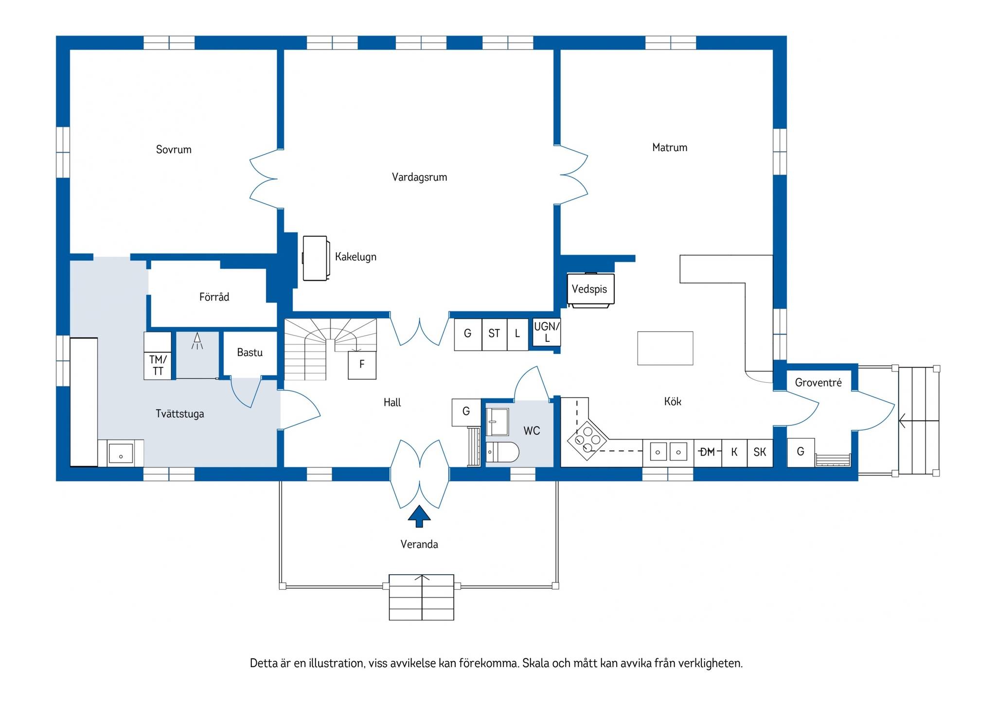 7 rum Villa på Kungsnäs 166 Bergsåker Sundsvalls kommun - bild 42
