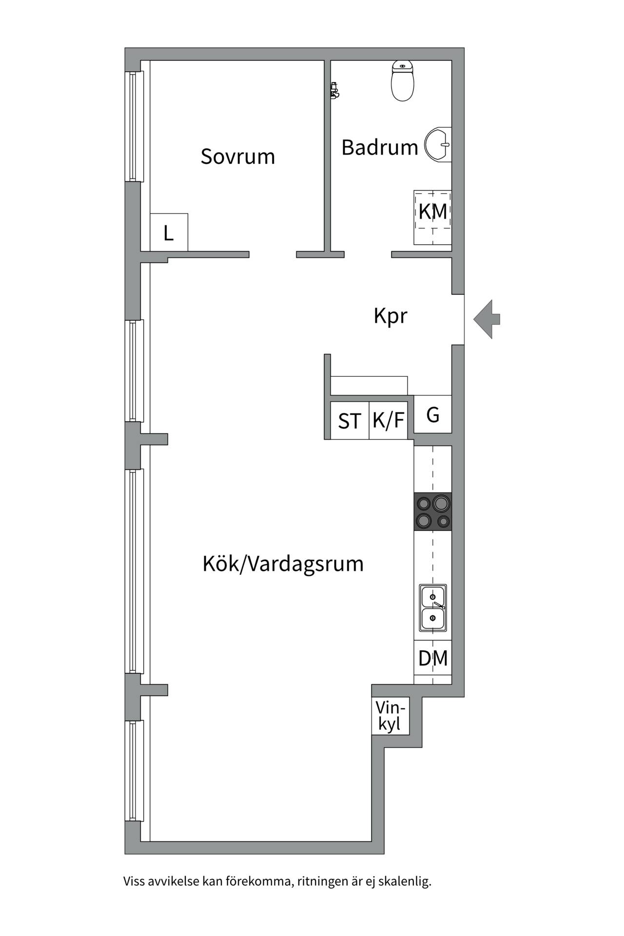 2 rum Lägenhet på Nybohovsgränd 24 Liljeholmen - Liljeholmskajen Stockholms kommun - bild 19