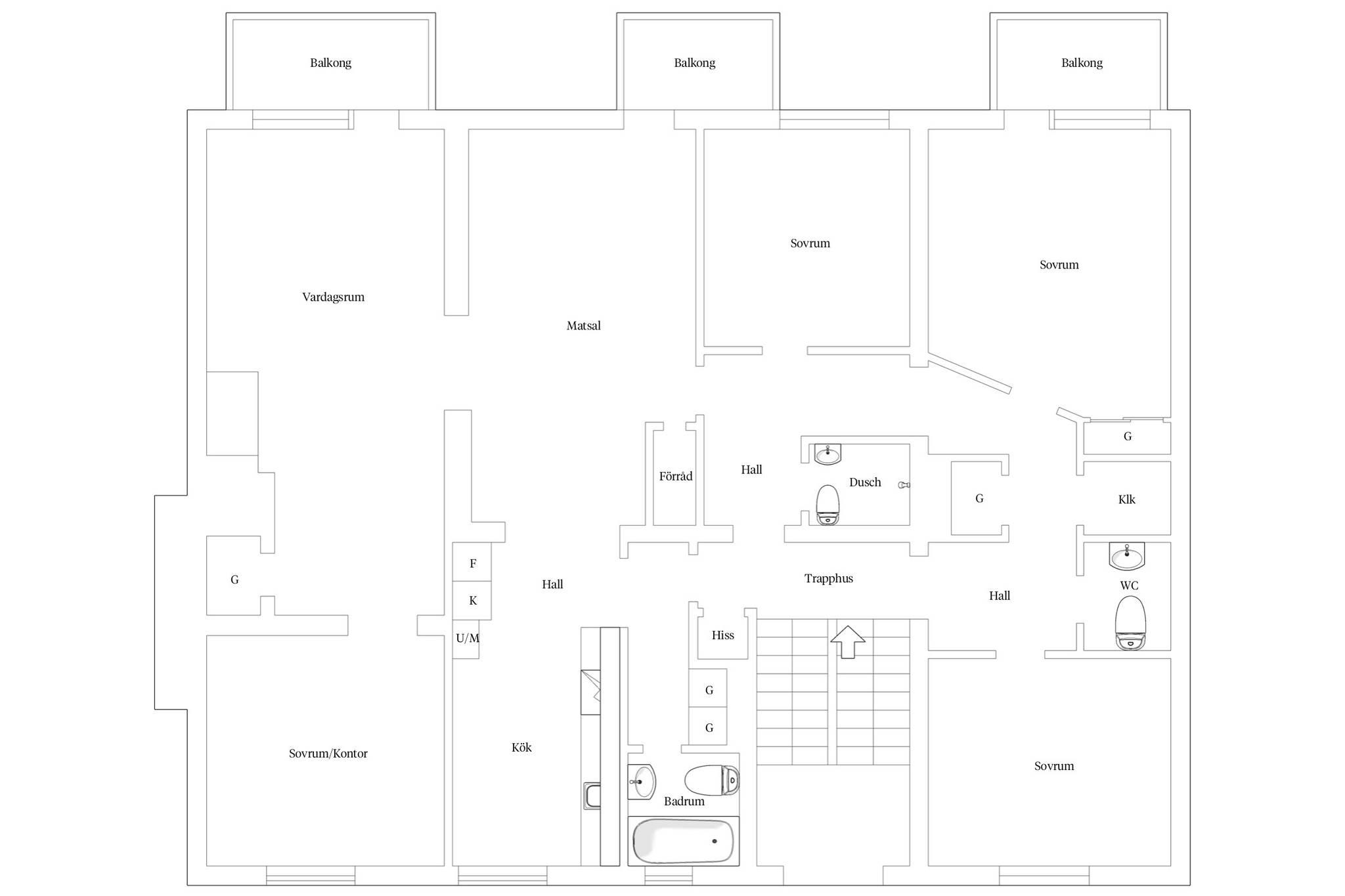 6 rum Lägenhet på Langenbergsgatan 6B Blåsbo Västerås kommun - bild 44