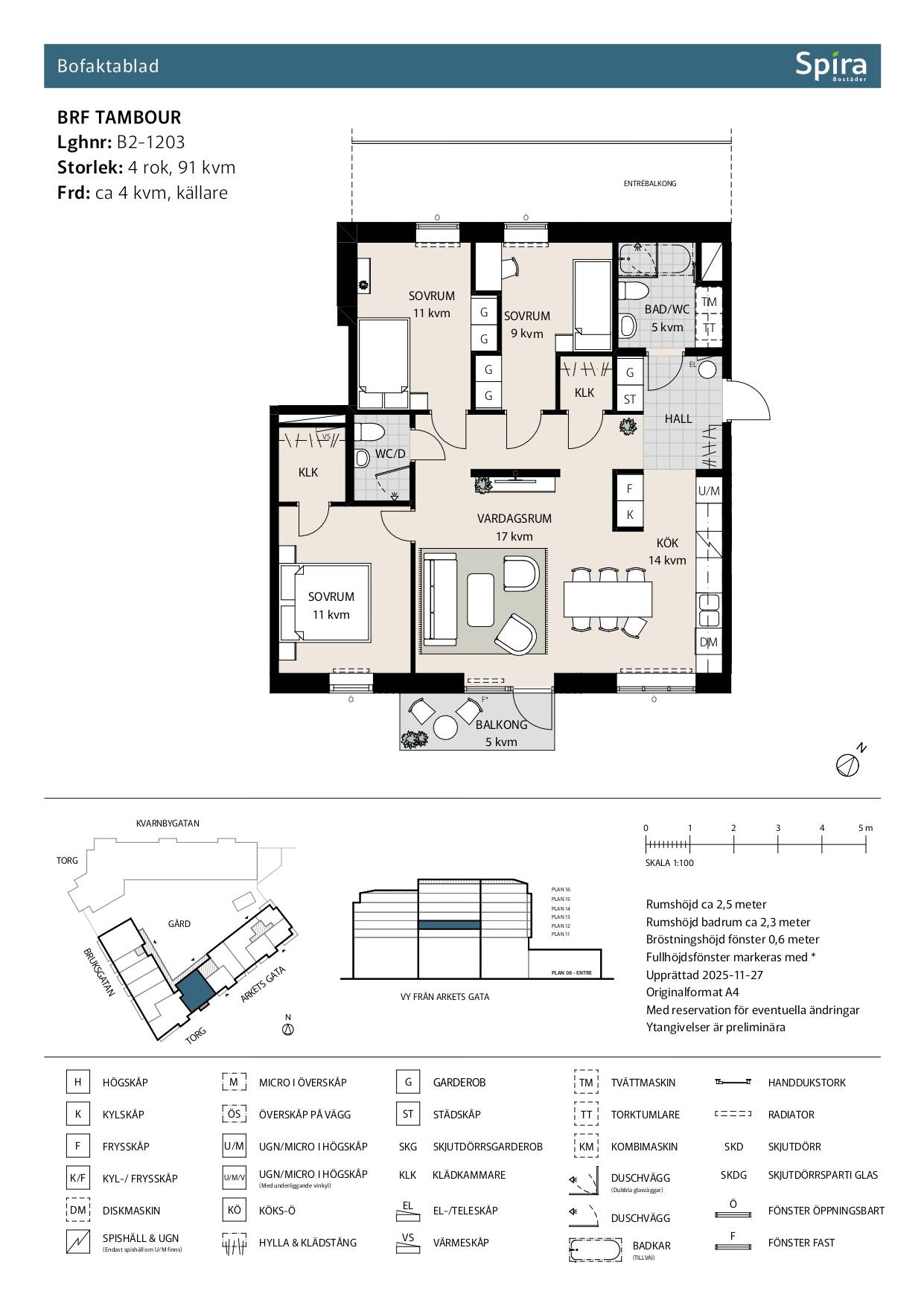 4 rum Lägenhet på Arkets gata 24A Lgh B2-1203 Forsåker Mölndals kommun - bild 12