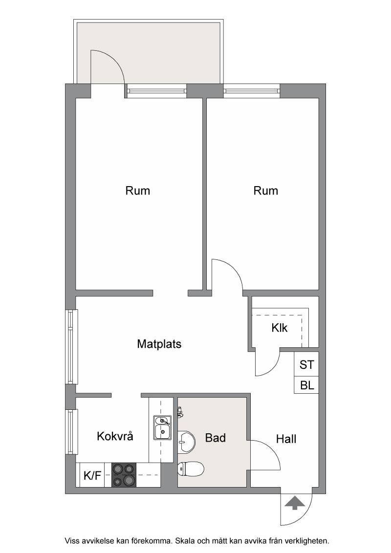 2 rum Lägenhet på Prinsgatan 33A Centrala Boden Bodens kommun - bild 11