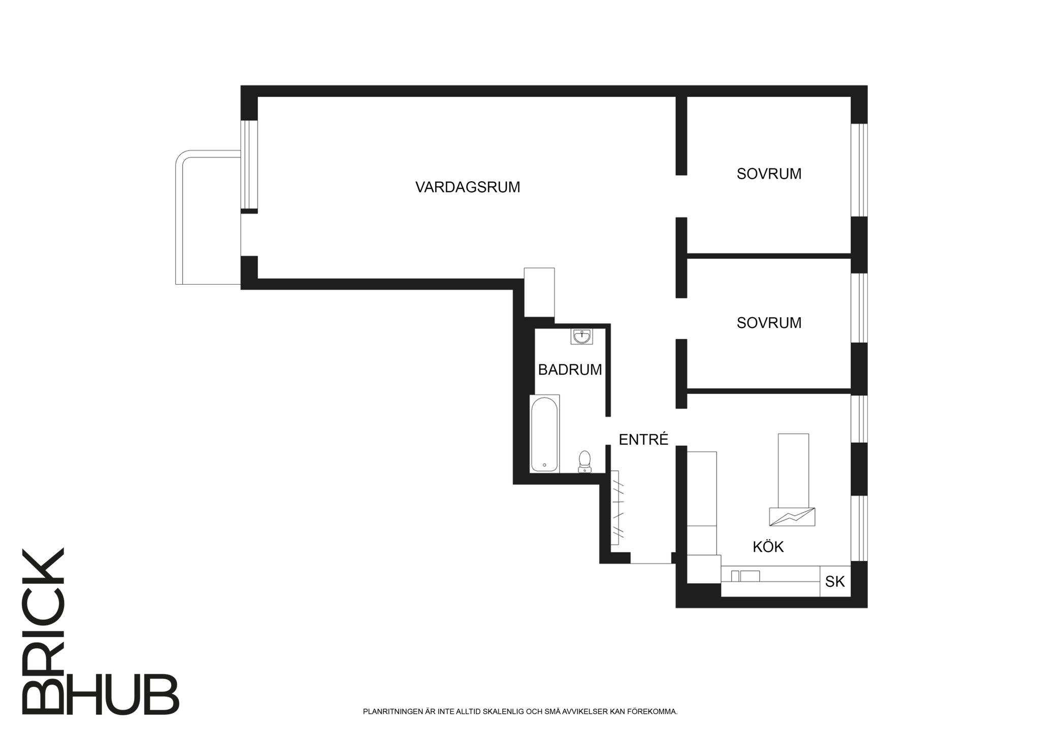 3 rum Lägenhet på Västra Ryttmästaregatan 23 Slottsstaden Malmö kommun - bild 13