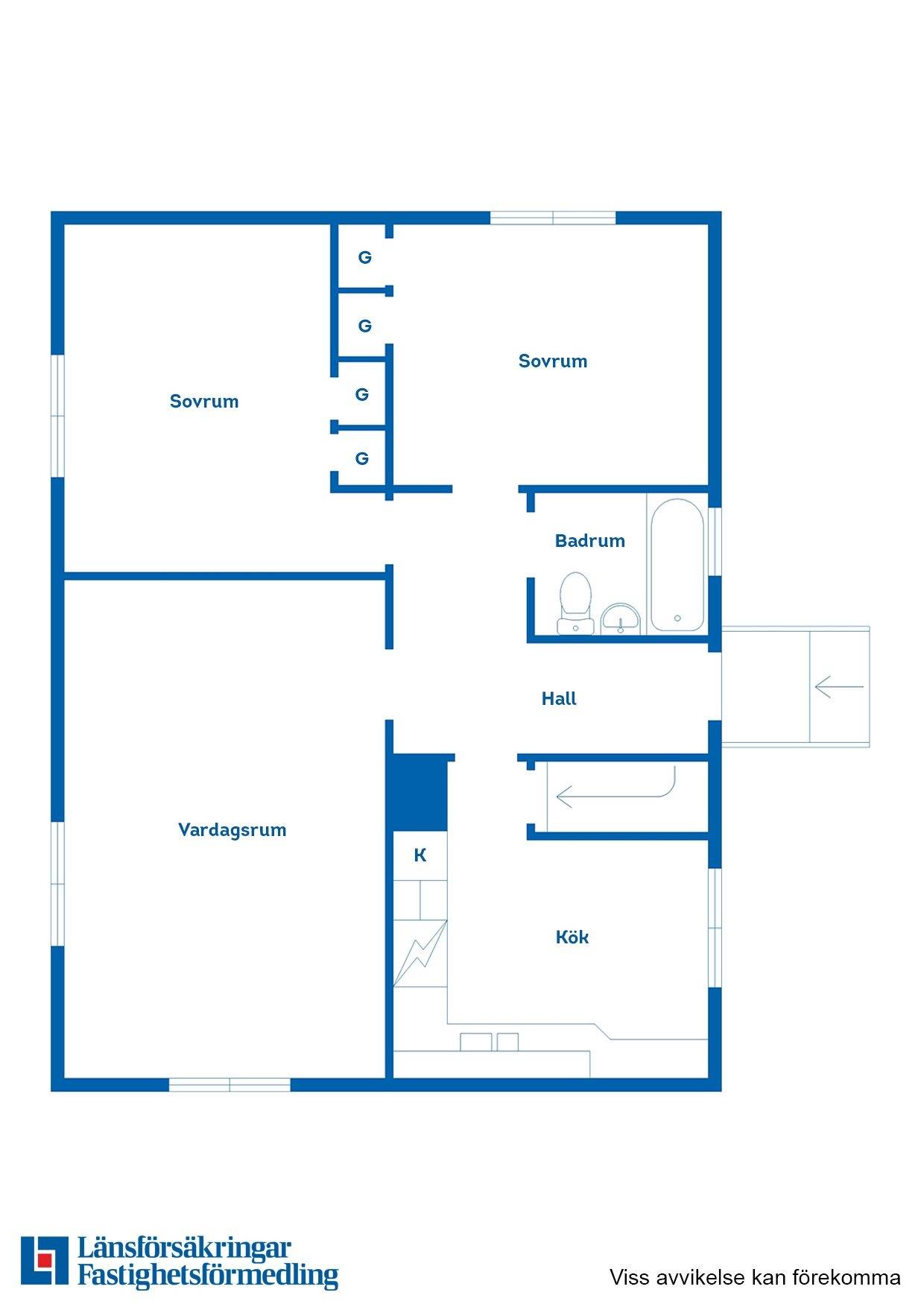 3 rum Villa på Egnahemsvägen 14 Sandared Borås kommun - bild 15