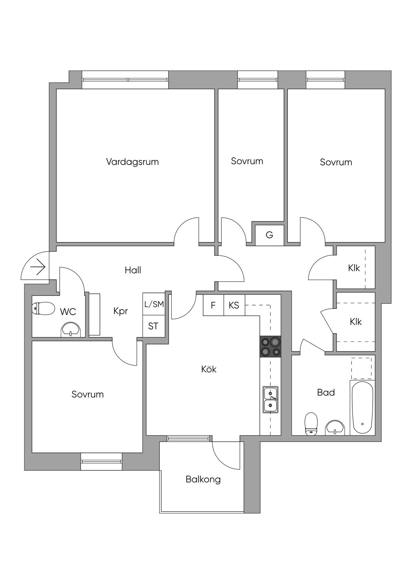4 rum Lägenhet på Ekensbergsvägen 5 Ekensberg Stockholms kommun - bild 38