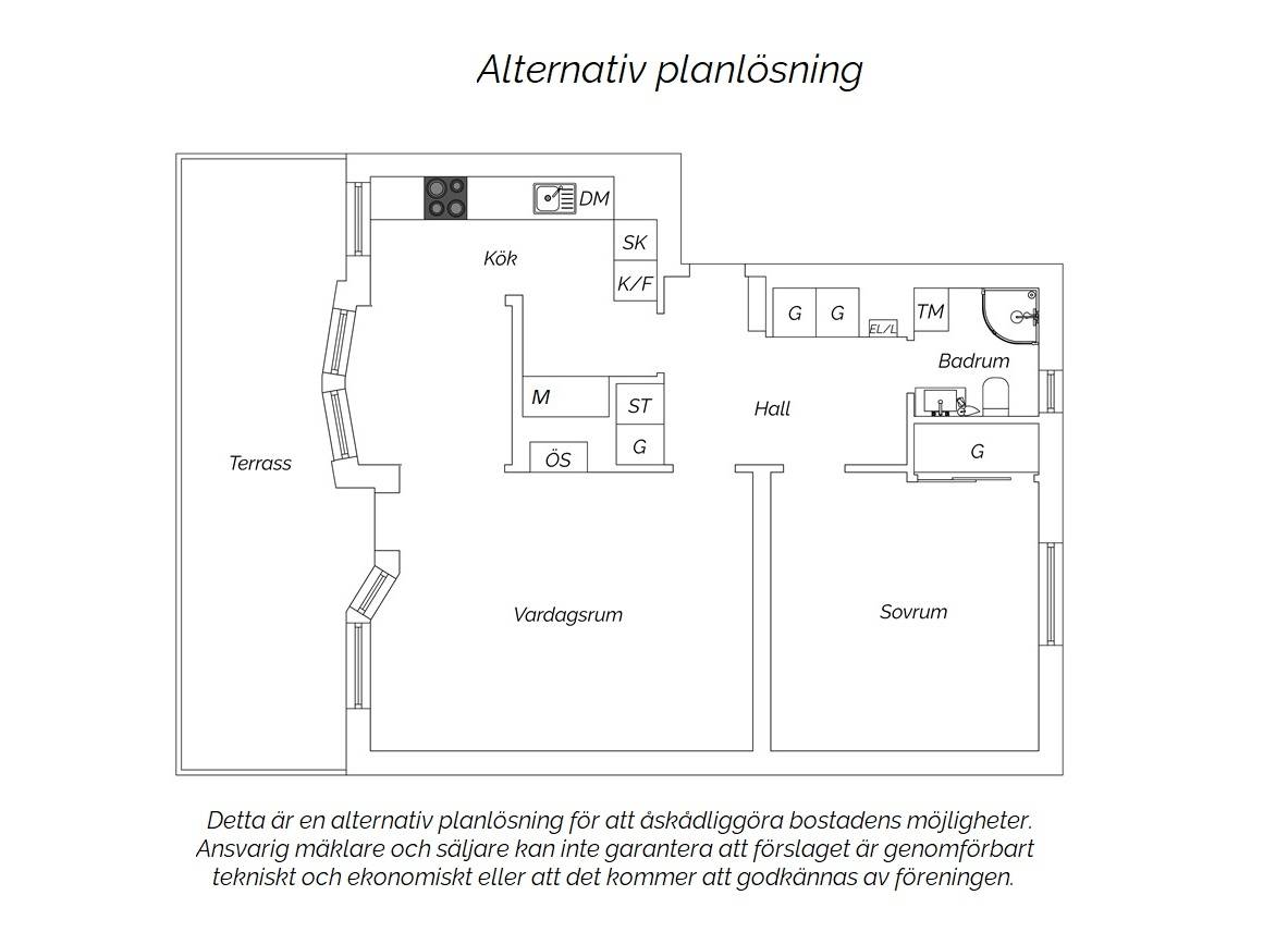 2.5 rum Lägenhet på Dalheimersgatan 2B Norra Guldheden Göteborgs kommun - bild 43