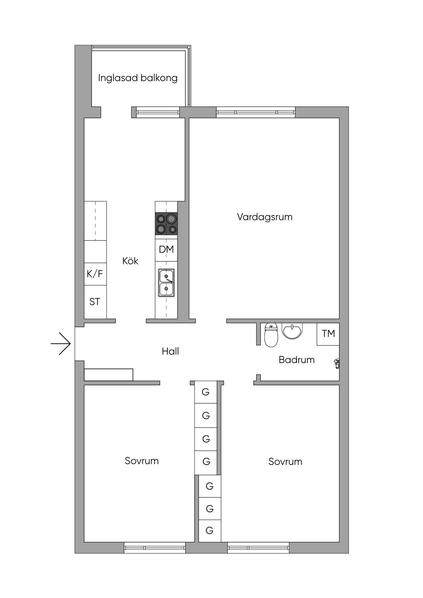 3 rum Lägenhet på Vikingavägen 11 Huddinge Huddinge kommun - bild 15