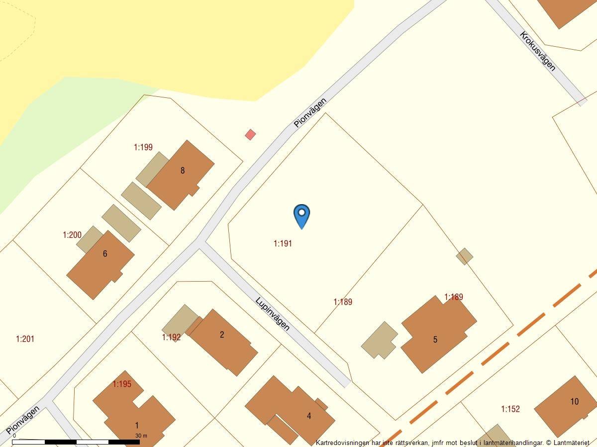 Tomt på Lupinvägen Söderåkra Torsås kommun - bild 1