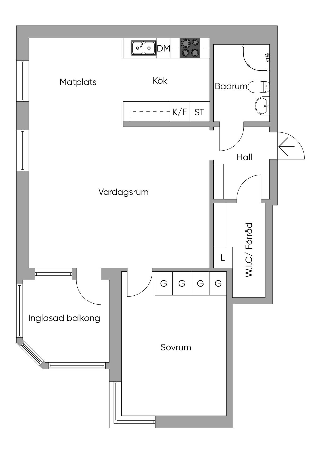 2 rum Lägenhet på Herserudsvägen 8 Herserud/Torsvik Lidingö kommun - bild 55