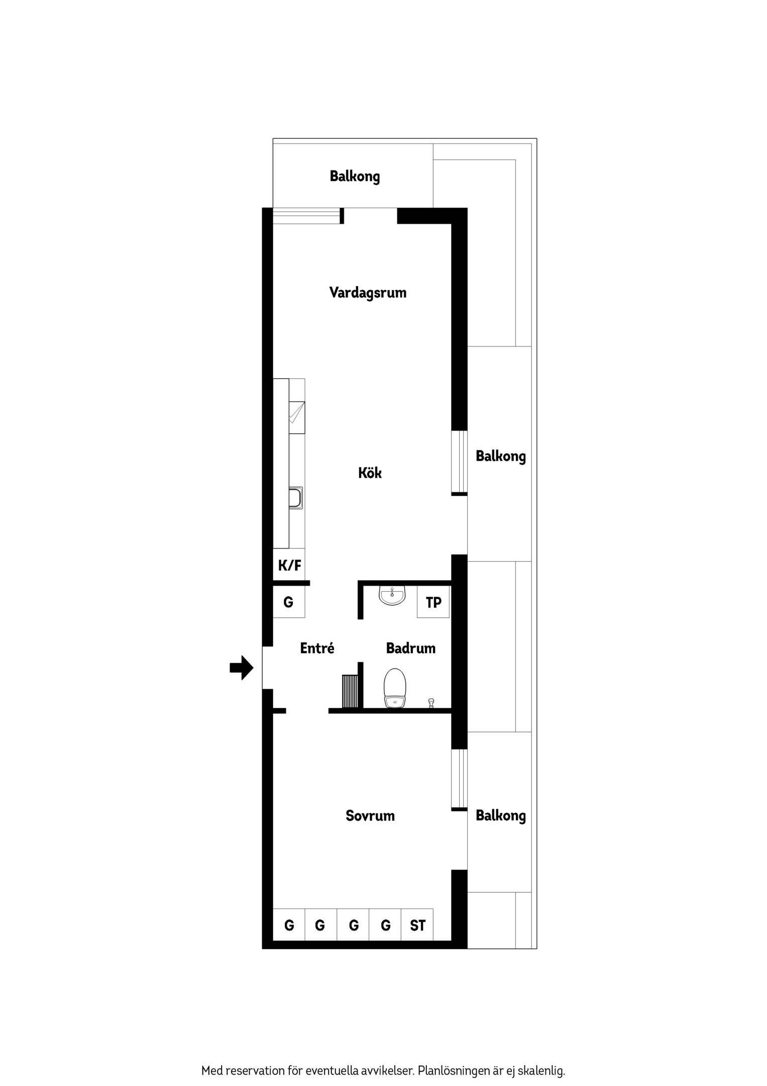 2 rum Lägenhet på Slottsgatan 41 A Östra Centrum Jönköpings kommun - bild 18