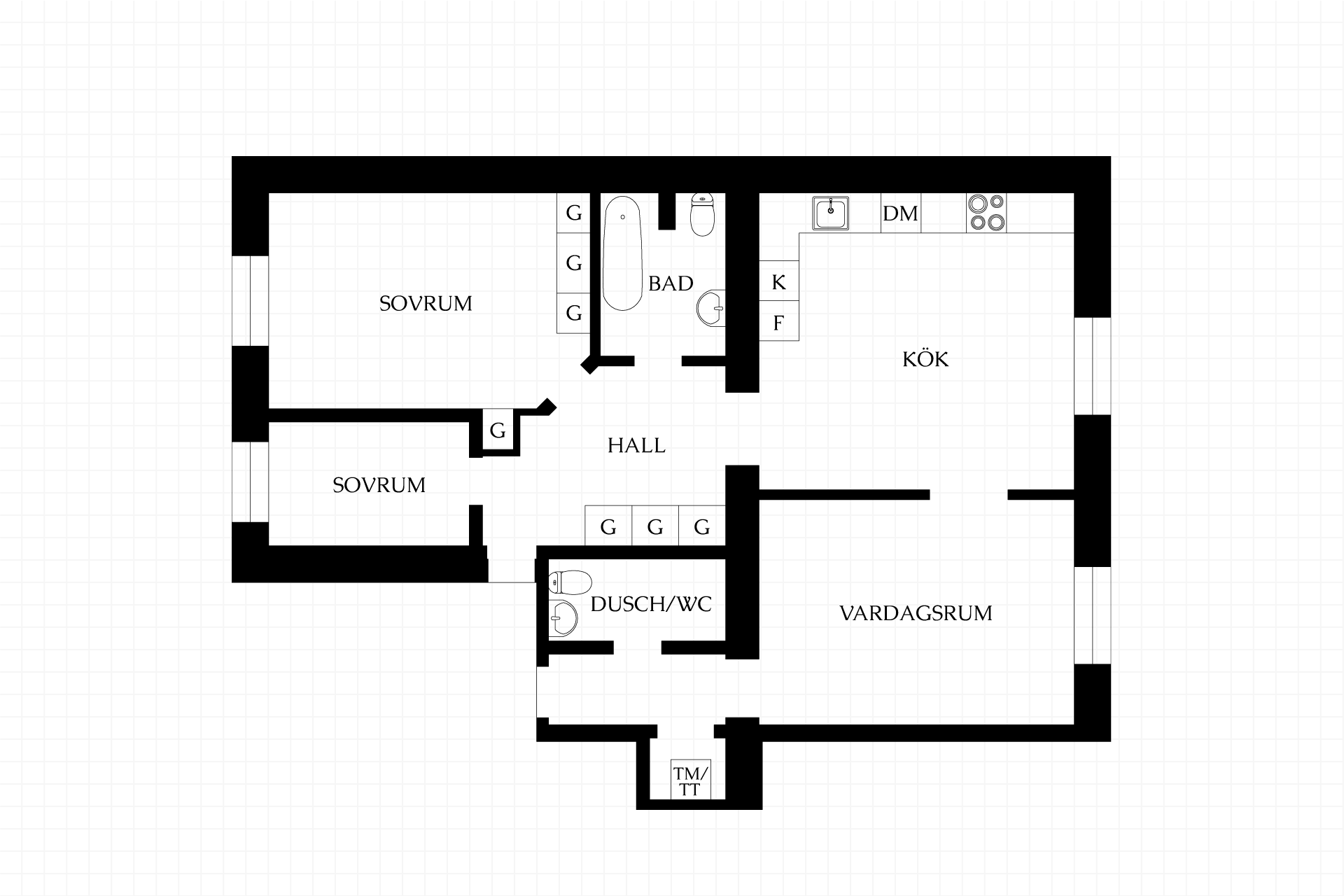 3 rum Lägenhet på Amarantergränd 1 Kungsholmen Stockholms kommun - bild 42