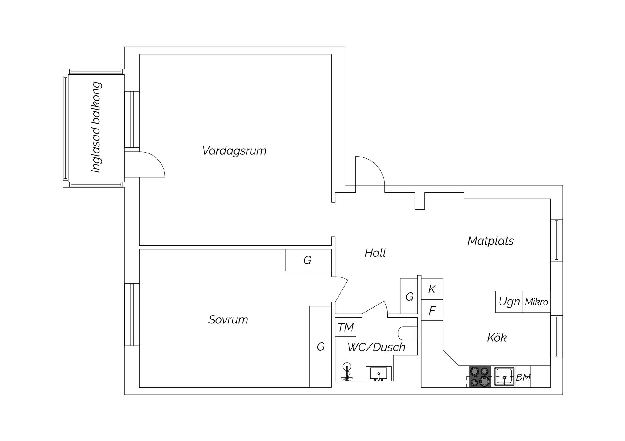 2 rum Lägenhet på Kaserngatan 21B Söder Gävle kommun - bild 21