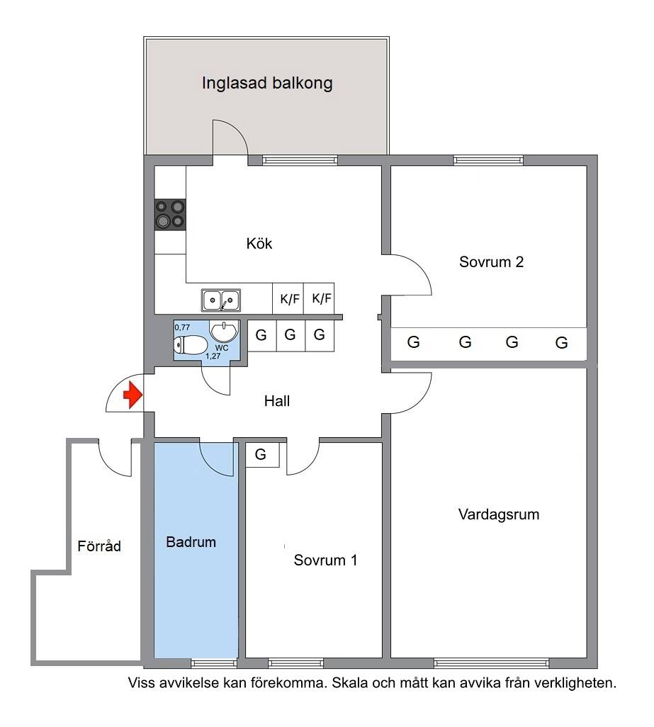 3 rum Lägenhet på Kornvägen 6, 5 tr Botkyrka kommun - bild 24