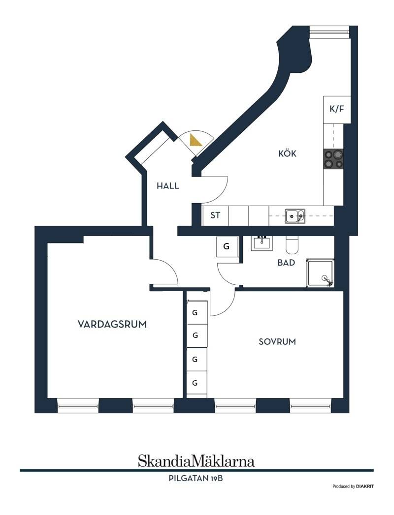 2 rum Lägenhet på Pilgatan 19B Kungsholmen Stockholms kommun - bild 25