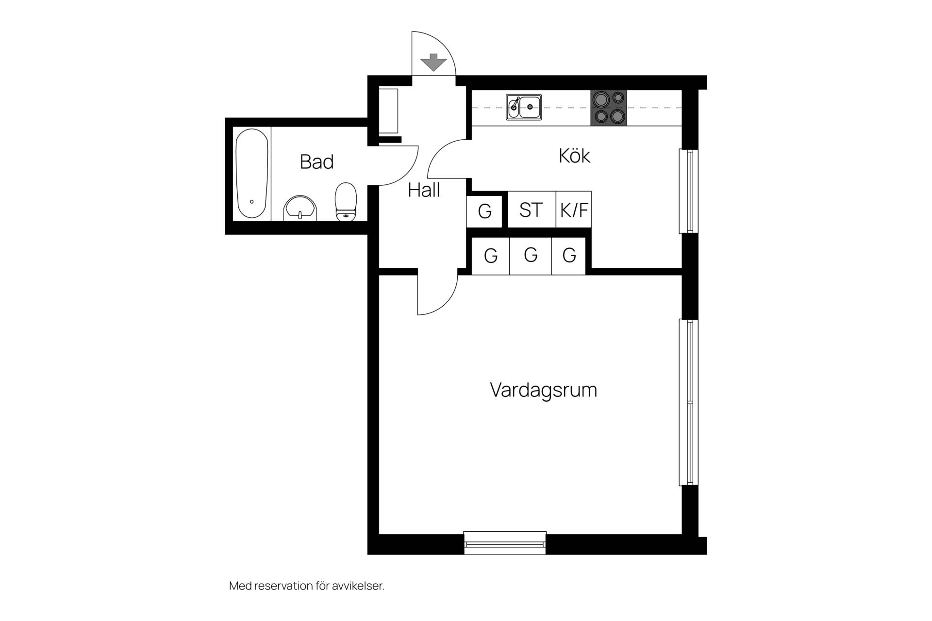 1 rum Lägenhet på Valhallagatan 7b Valhall Skara kommun - bild 10