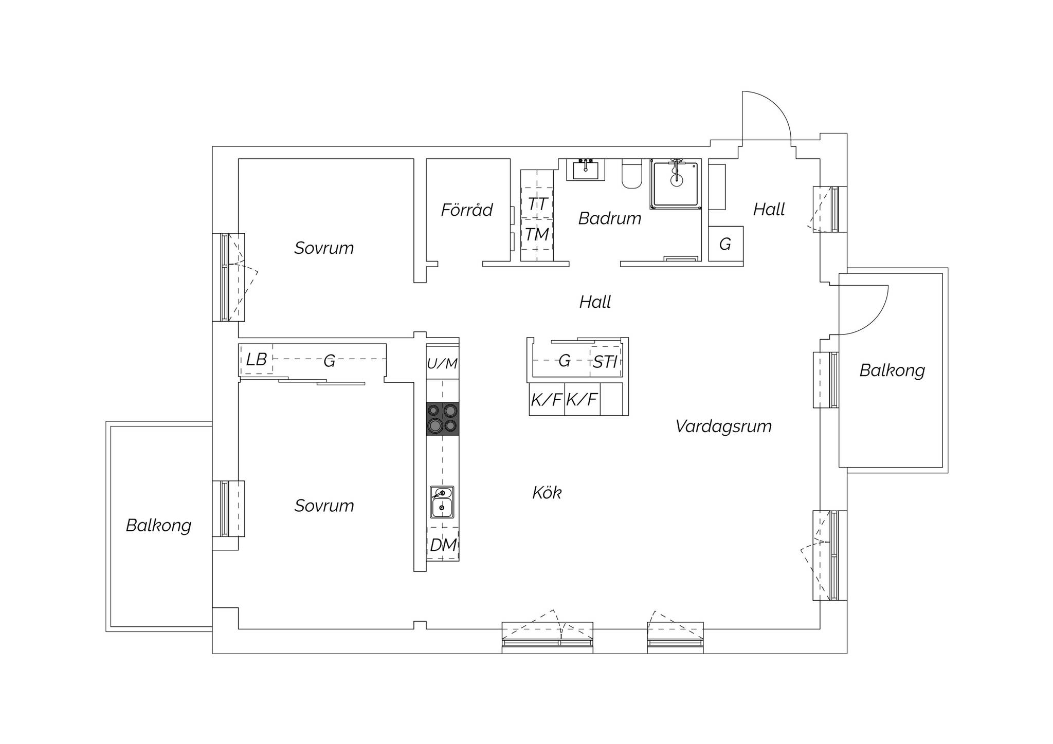 3 rum Lägenhet på Skogängsvägen 31L Bromstensstaden Stockholms kommun - bild 35