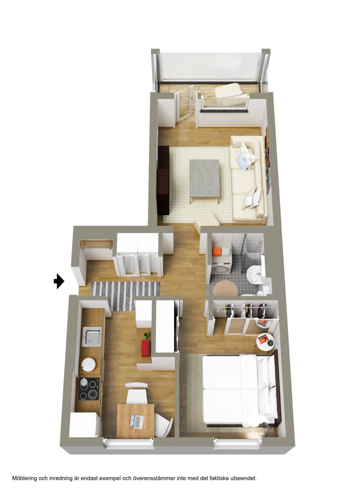 2 rum Lägenhet på Sjögatan 8 B Bergviken Luleå kommun - bild 15